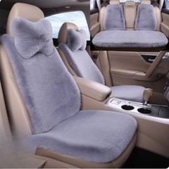 Faux Rabbit Fur Plush Car Seat Cushion Winter Warm Universal‑Fit Pad