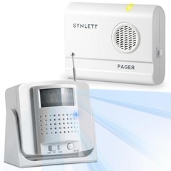 Bed Alarm Caregiver Pager with Wireless Motion Sensor Alarm Indoor Fall Preve…