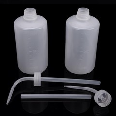 6pcs 500ml Plastic Wash Bottles – Lab Squeeze LDPE Squirt Tattoo Bottles, Narrow