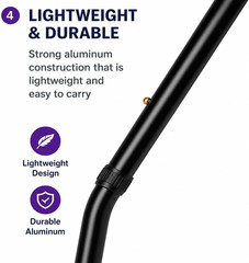 Sky MedSupply Int’l Corp Standard Offset Walking Cane Adjustable, Aluminum Or…