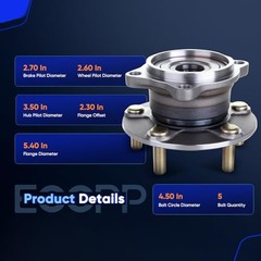 Replacement For Wheel Bearing Hub 512291 For Mitsubishi Endeavor 2004-2008
