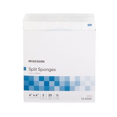 McKesson 16-42426 Split Sponges Dressing Sterile 4 X 4″ 12 Boxes 600 Ct