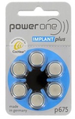 30 PowerOne Cochlear Implant Hearing Aid Batteries P675 plus EXP-2027
