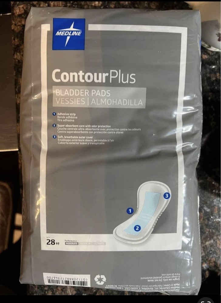 “Contour Plus” urinary bladder pads 28ct per pack