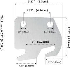 Bed Frame Hooks for Wooden Beds 4Pcs Replacement Universal Bed Rail Hook Plates