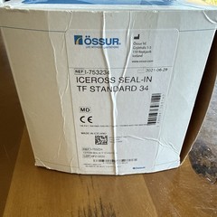 Össur Iceross Seal-In TF Standard Prosthetic Liner Beige Size 34 I-753234