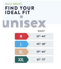 Prevail Nu-Fit Daily Briefs, Maximum Absorbency, Medium 32 – 44 Inch, 96 Count