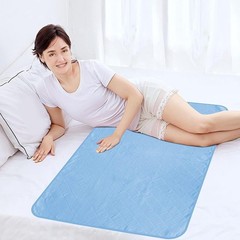 Incontinence Bed Pads 34“ x 52“, Washable Pee 34x52Inch(Pack of 1), Blue