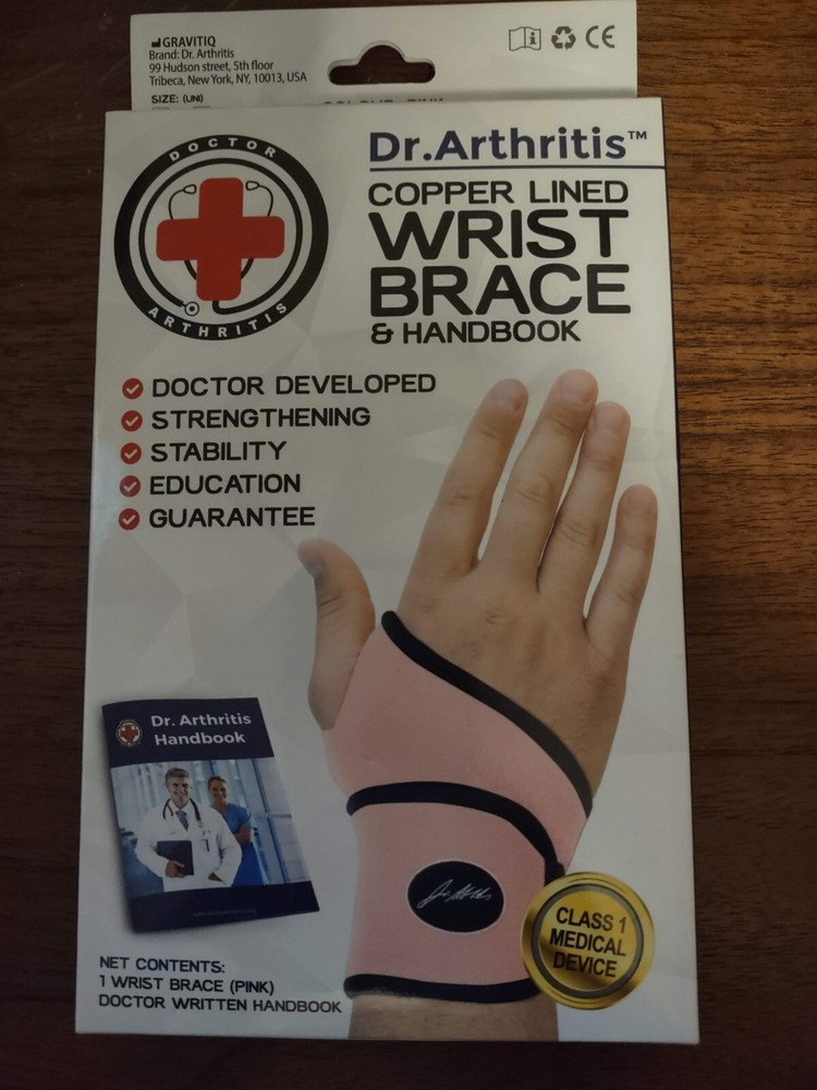 Lightweight Wrist Support-Strap-Brace-Hand Support, Perfect fit Both Hands Pink