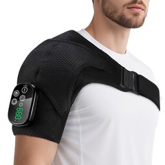 Red Light Shoulder Massager Pain Relief with 4 Heating Levels, 3 Vibration Modes