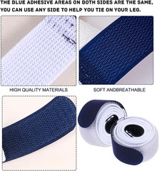 Catheter Leg Bag Straps 26” x 1” NonSlip Adjustable Reusable, 4 pcs, Elastic Set