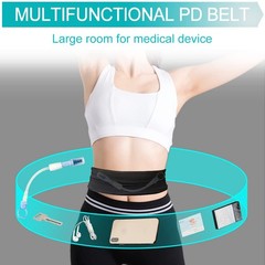 EaseToU PD Belt Peritoneal Dialysis Catheter Holder Medium (Pack of 1), Black