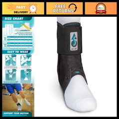 Lace-Up Ankle Brace Stabilizer for Sprains, Tendonitis & Sports Injury Recovery
