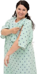 3 Pack – Hospital Gown IV Snap Sleeves – One Size Fits All (Small – 2XL)