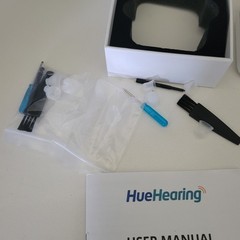 HueHearing Right and Left Silicon ear pieces and accessories 1 case