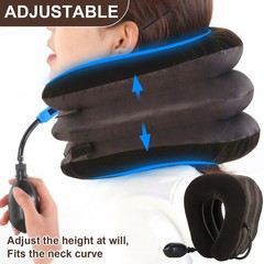 Cervical Neck Traction Device Collar Brace Support Pain Relief Stretcher Therapy