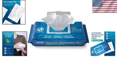 Disposable Hypoallergenic Wipes for Seniors – 50 Count Aloe Vera Cleansing