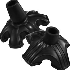2 Pack Cane Tips for Stability, 3/4 Inch Non-Slip Replacement Cane Tip, Self