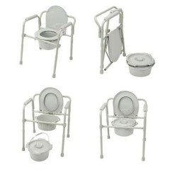Heavy Duty Commode Bariatric, Medical Bedside Folding Bariatric Commode Chair To