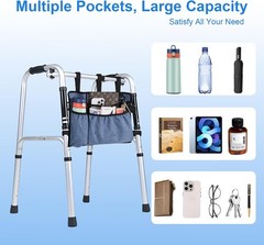 Universal Walker Bag w/ Cup Holder – Water Resistant Storage for Seniors