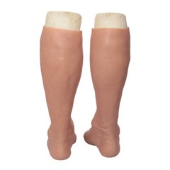 Highly Simulated Skin Artificial Silicone Prosthesis Foot Sleeve Leg Cover Scars