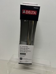 DELTA 9″ Assist Bar NEW Metal Polished Chrome ~300 LB~ Fixture Mobility Mount