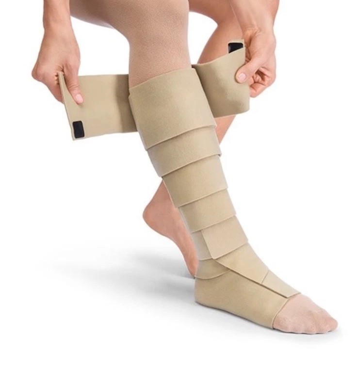 JOBST FarrowWrap Basic Leg Piece Adjustable Tan Regular 30-40 mmHg SM Regular