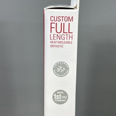 VASYLI CUSTOM Full length red HIGH DENSITY ORTHOTICS INSOLE ARCH SUPPORT Medium