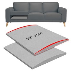 22″ x Couch Cushion Support for Sagging 22x22x2.4inches, Dark Gray-2pcs