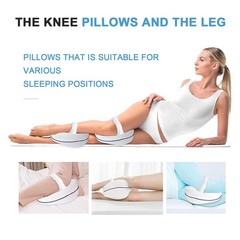 Vertdens Leg Pillow, Knee Pillow for Side Sleepers, Pillows White