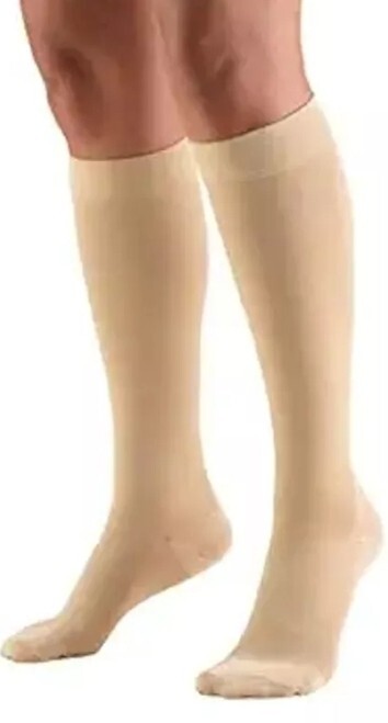 Truform Medical 15-20 mmHg Compression Thigh High Socks Beige Large 1773LBM. 333