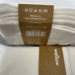 WELLOW Bamboo Blend Compression Socks Knee High 2 Pk X-LARGE 18-25 mmHg White