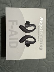 Royal Hearing F-AID Bluetooth Hearing Aid W/ Rechargeable Case – Black