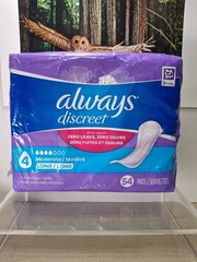 Always Discreet Moderate Long Incontinence – 54 Count