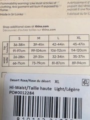Thinx for All Leaks Hi Waist Incontinence Underwear in Desert Rose – XL