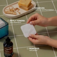 Multi-Purpose Extra Large Face Pads – 100 Count for Makeup & Nail Polish Removal