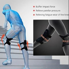 Knee Support Brace Spring Booster Pads Joint Stabilizer Pain Relief Sport