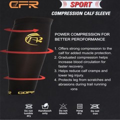 COPPER Compression Calf Sleeve Running Leg Support Brace Sport Shin Splint Socks