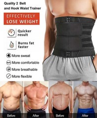 Men Waist Trainer Abdomen Reducer Sweat Trimmer Slimming Belt Body Shaper Girdle
