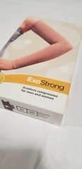 Solaris ExoStrong Gradient Compression Flat Knit Arm Sleeve Beige 20-30 mmHg