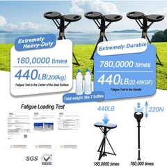 Walking Cane with Seat Folding Lightweight, Portable Cane Seat with Carry Bag…
