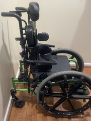 Numotion Quickie Special Needs Pediatric Adjustable Manual Green Wheelchair