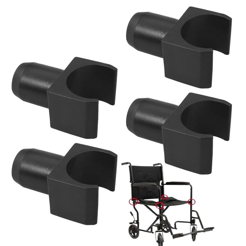 4Pcs Wheelchair Slider Replacement Parts Seat Rail Guide Detachable Arm Frame