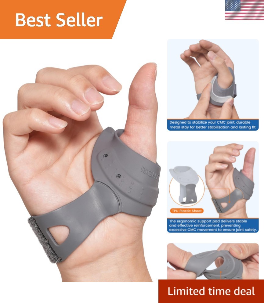 CMC Thumb Brace – CMC Joint thumb arthritis brace for Osteoarthritis Pain, Fl…
