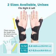 DrFinger Thumb Brace Spica Splint for Right & Left Hand, De Quervain’s Tenosynov