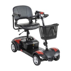 Drive Medical SCOUTLT4-EXT Spitfire Scout 4 Mobility Travel Scooter – RED/BLUE