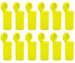 Multi-Use 13 Dram Pop Top Empty Pill Containers, Waterproof Airtight 12 pack
