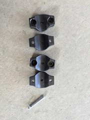Quickie Wheelchair Caster Fork Stem Clamp Pair for GP GPV GPSA L26