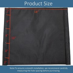 Wheelchair Replacement Seat Upholstery, 18 x 16 inches, Nylon, Universal Fit