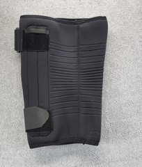 Unisex Black Knee Guard Support Brace Stabilizer w Hook & Loop Straps Unbranded